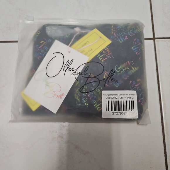 Ollee and belle change the world convertible romper 12-18 - Picture 1 of 1